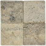 Kamień Naturalny Trawertyn Szary 1x15x15 antyk 56szt./1,26m2