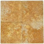Kamień Naturalny Trawertyn Golden Siena 1x15x15 antyk 24szt./0,54m2
