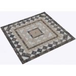 ROZETA Mozaika Marmur Medallion Kompas 1x60x60, polerowany