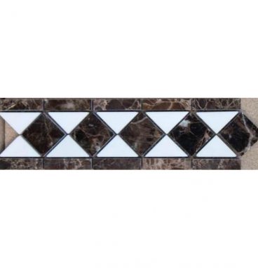 Mozaika Marmur Geometric Fryz FB-21 1x7,7x26,7, polerowany