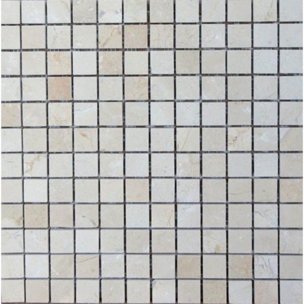 Mozaika Marmur Crema Marfil 2,3x2,3 cm FM-154 1x30x30, polerowany