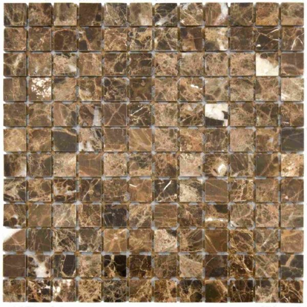 Mozaika Marmur Emperador 2,3x2,3 cm FM- 157 1x30,5x30,5, polerowany