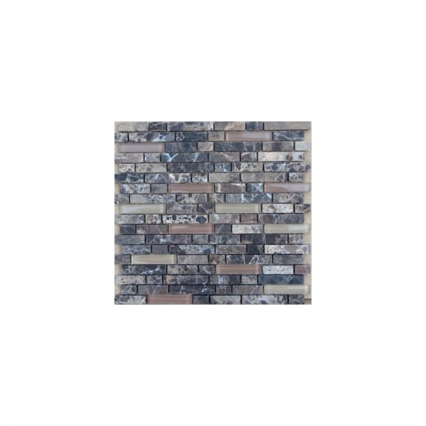 Mozaika Marmur Emperador Glass 1,5xFL FM-127 1x30x30, antykowany