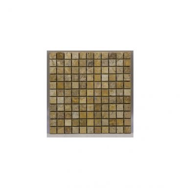 Mozaika Trawertyn Golden Sienna 2,3x2,3 cm FM-150 1x30,5x30,5, antykowany lub szlifowany