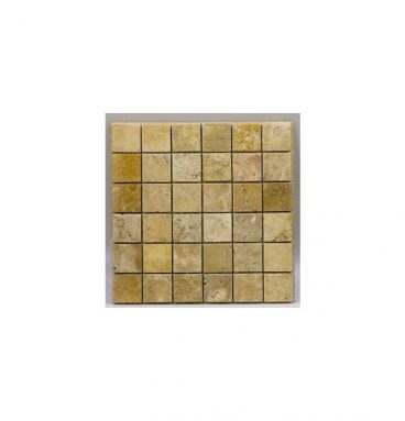 Mozaika Trawertyn Golden Sienna 4,8x4,8 cm FM-141 1x30,5x30,5, antykowany