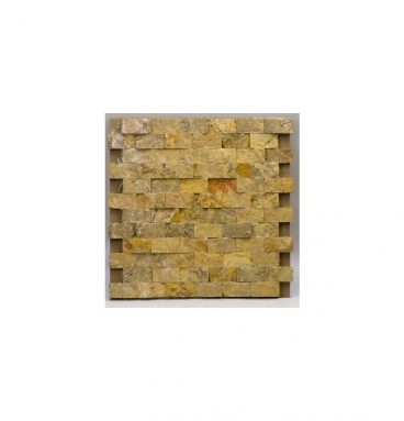 Mozaika Trawertyn Golden Sienna 2,3x4,8 cm FM-181 2x29x30, łupany