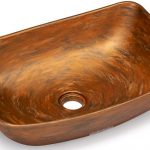 Umywalka 50 cm VIRGO BASIC - AGED METAL, miedziany i czarny