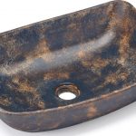Umywalka 50 cm VIRGO BASIC  GRANITE niebiesko-szary