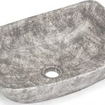 Umywalka 50 cm VIRGO BASIC - STONE, szary