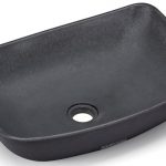 Umywalka 50 cm VIRGO BRUSHED - bardzo ciemnoszary