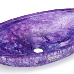 Umywalka 60 cm DIAMOND BASIC  FANTASIA, fioletowy i niebieski