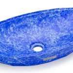 Umywalka 60 cm DIAMOND BASIC  FINGER PAINTING, niebieski