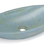 Umywalka 60 cm DIAMOND BASIC  GRANITE, niebieski i zielony