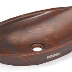 Umywalka 60 cm DIAMOND BASIC  SMOKED METAL, szary i miedziany