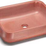 Umywalka 60 cm PERSEUS BASIC  jasny ceglasty, matowy