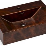 Umywalka 60 cm PYXIS BASIC SMOKED METAL ciemny miedziany