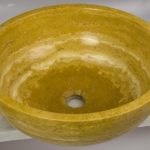 Umywalka trawertynowa Golden Sienna  Oval