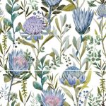 Dekor Flower Blue 89.4 X 90