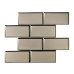 Mozaika szklana Metro Big Brick Brown 29,8x29,8 HC