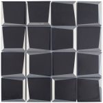 Mozaika szklana Square Black 3d 29,8x29,8  HM