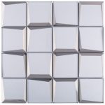 Mozaika szklana Square Silver 3d   29,8x29,8  HM