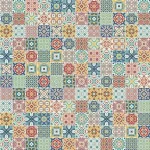 Panel ścienny SPC  Colorful Tiles  38x95