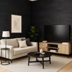 Rustykalna dębowa deska na ścianę  BLACK OAK