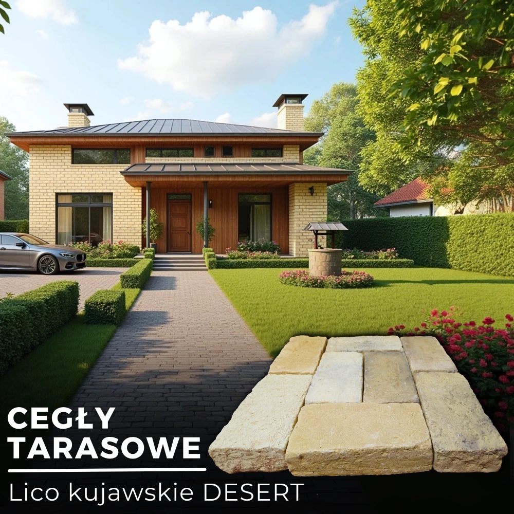 Cegła tarasowa pełna - Lico Kujawskie Desert - obrazek 2
