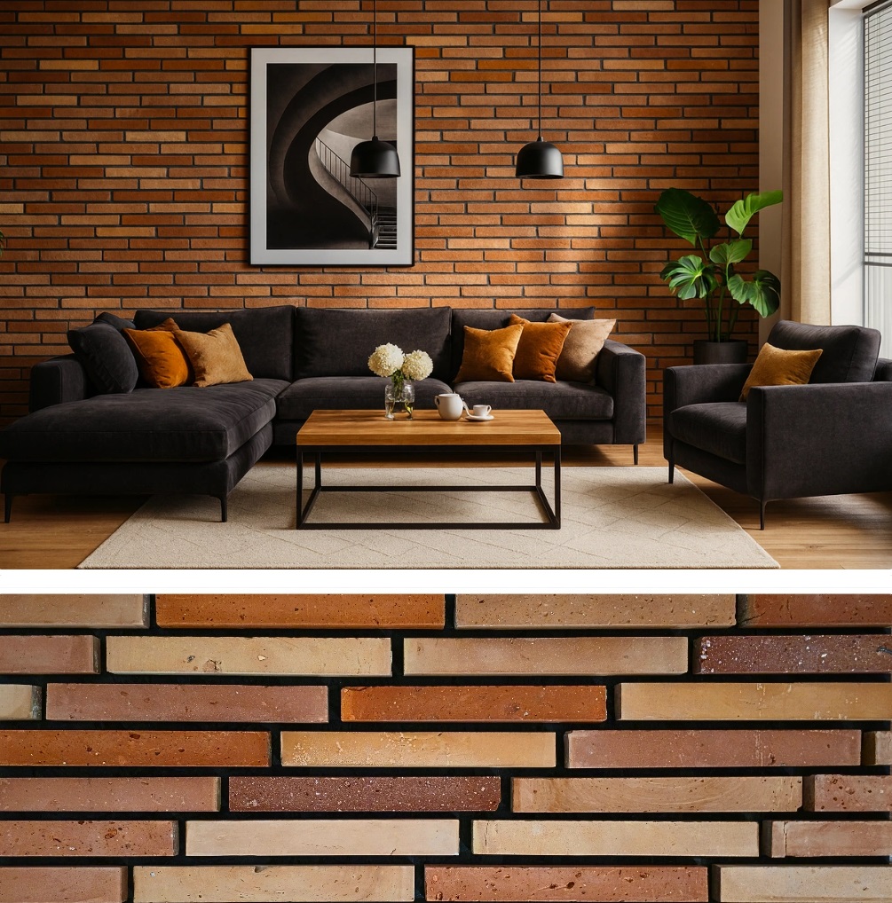 Płytki dekoracyjne z cegły - Loft Slim