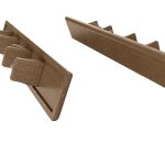 Zaślepki do deski tarasowej BERGDECK, 12 szt. wild teak/miodowy
