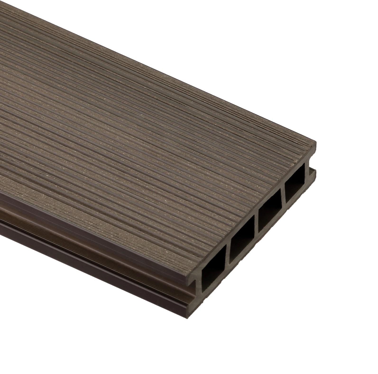 Deska balkonowa tarasowa WPC BERGDECK 1,2m Orzech | Ciemny brąz - obrazek 3