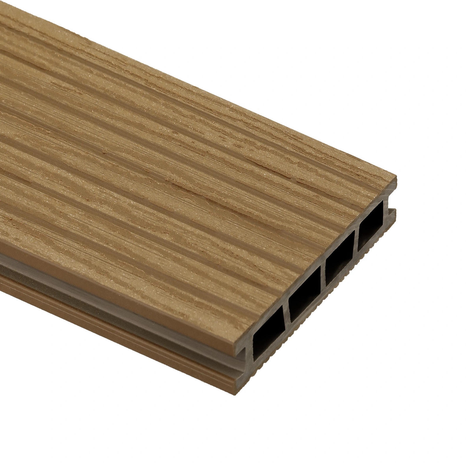 Deska tarasowa kompozytowa BERGDECK Wood Szczotkowana Teak Brąz miodowy 2,4m