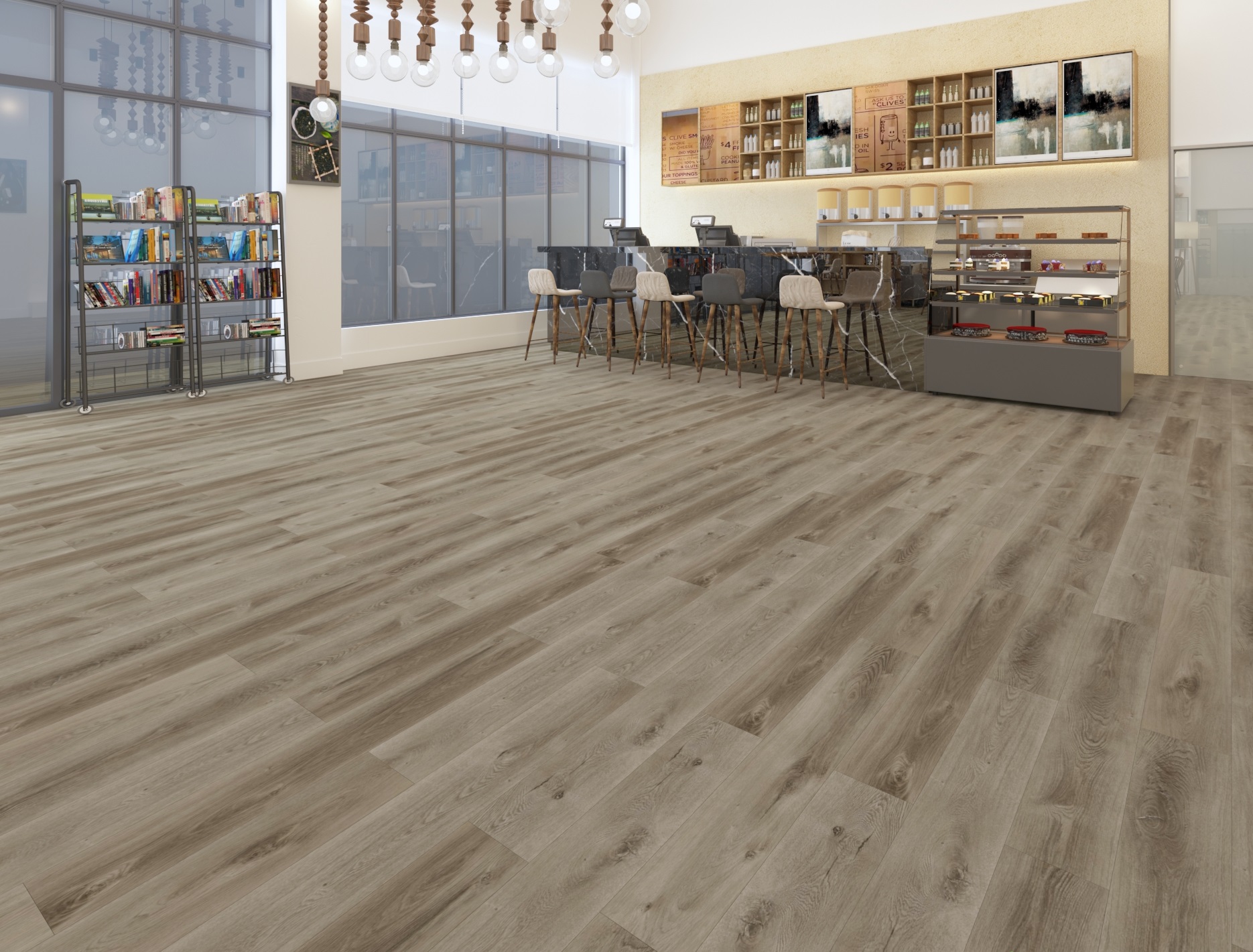 Panele winylowe SPC - Rustykalny Dąb 1220x183x5 mm - obrazek 3
