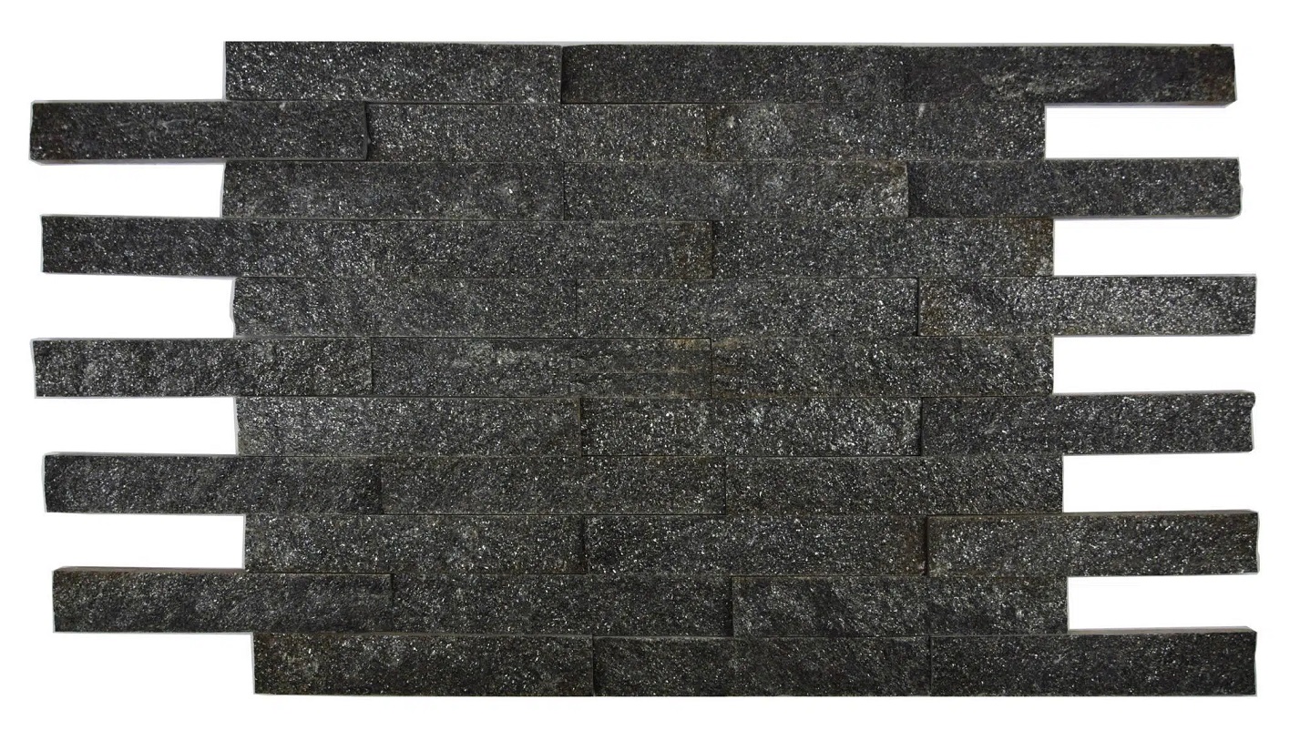 Kamień Elewacyjny Dekoracyjny Na Ścianę Kwarcyt Roma Dark Quartz 30x5x1,5cm Naturalny - obrazek 6