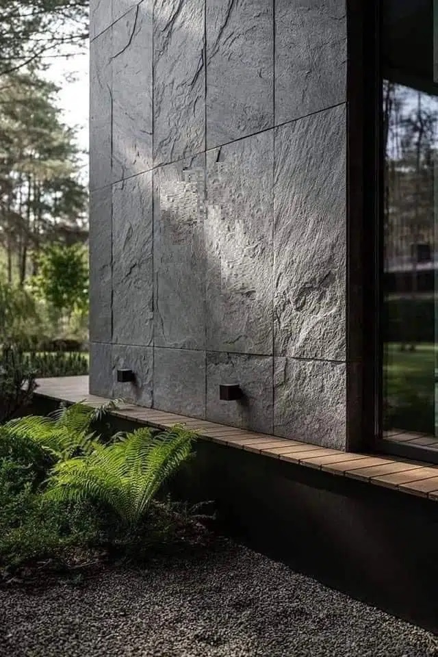 Kamień Elewacyjny Dekoracyjny Na Ścianę Łupek Kwarcytowy Antrazite Dark 90x30x1,2cm Naturalny - obrazek 4