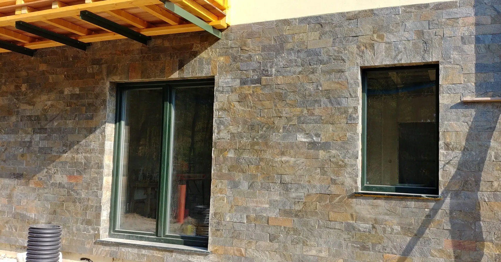 Kamień Elewacyjny Dekoracyjny Na Ścianę Łupek Kwarcytowy Dark Green 30x10cm Naturalny - obrazek 7