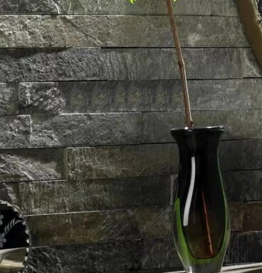 Kamień Elewacyjny Dekoracyjny Na Ścianę Łupek Kwarcytowy Dark Green 60x15x1,5cm Naturalny