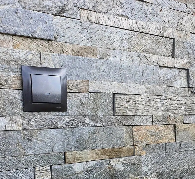 Kamień Elewacyjny Dekoracyjny Na Ścianę Łupek Kwarcytowy Dark Green 60x15x1,5cm Naturalny - obrazek 4