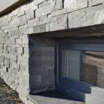 Kamień Elewacyjny Dekoracyjny Na Ścianę Łupek Kwarcytowy Antrazite Dark 60x15x1,5cm Naturalny