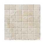 Mozaika Trawertyn BIANCHE Bębnowane Naturalne 4,8×4,8cm