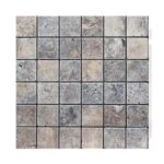 Mozaika Trawertyn DOLOMITI GRIGIO Bębnowane Naturalne 4,8×4,8cm