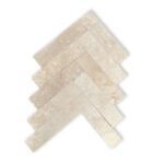 Trawertyn BIANCHE Jodełka Naturalne 30,5x10x1cm