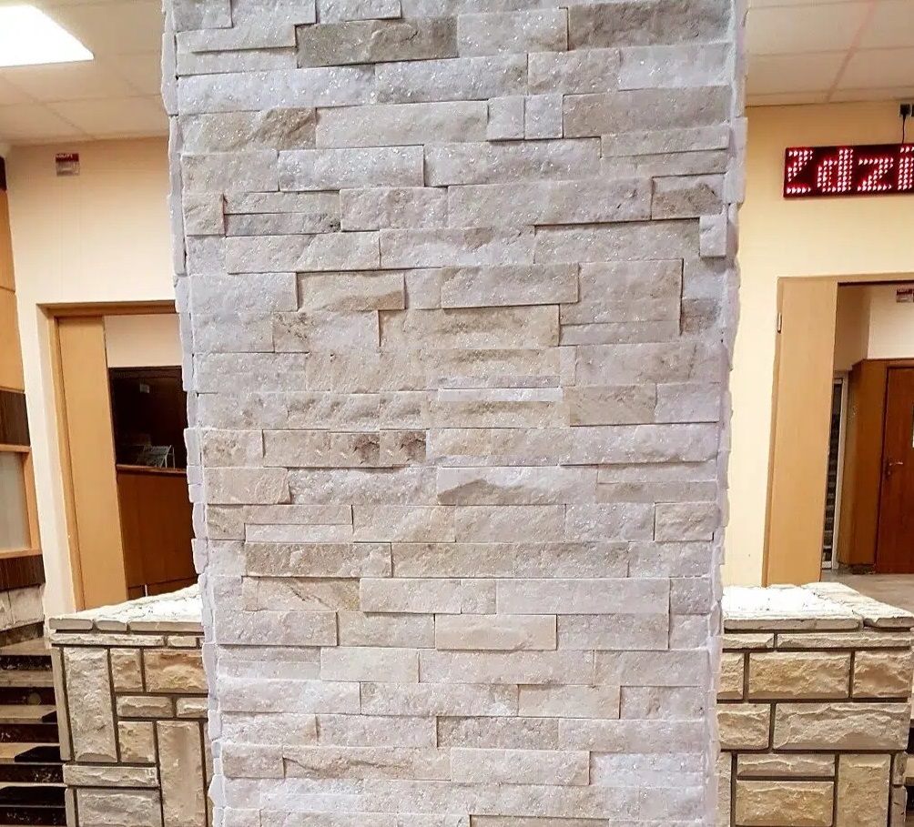 Kamień Elewacyjny Dekoracyjny Na Ścianę Łupek Kwarcytowy Parma 60x15x1,5cm Naturalny - obrazek 5