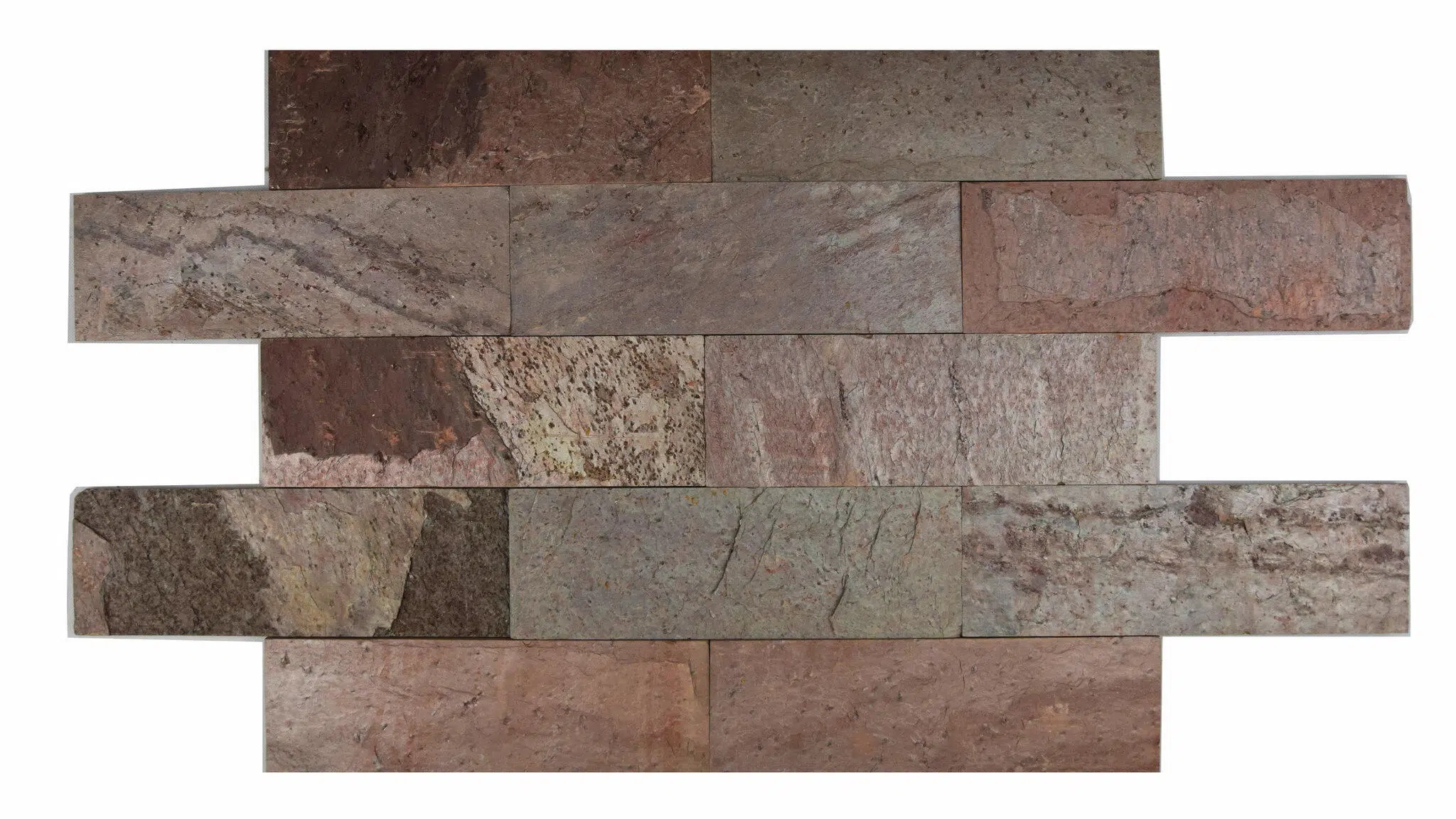 Kamień Elewacyjny Dekoracyjny Na Ścianę Łupek Kwarcytowy Pure Red 60x30x1,2cm Naturalny - obrazek 6