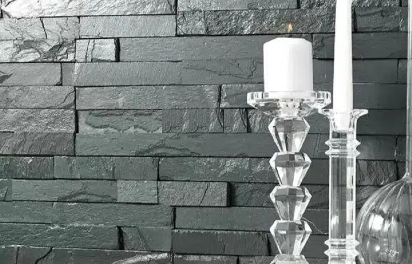 Kamień Elewacyjny Dekoracyjny Na Ścianę Łupek Verona Black 60x15x1,5cm Naturalny - obrazek 5