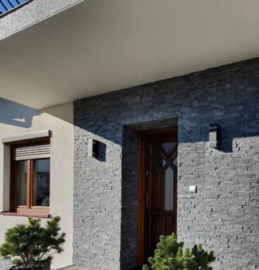 Kamień Elewacyjny Dekoracyjny Na Ścianę Marmur Galaxy Dark 60x15x1,5cm Naturalny 4 Paski