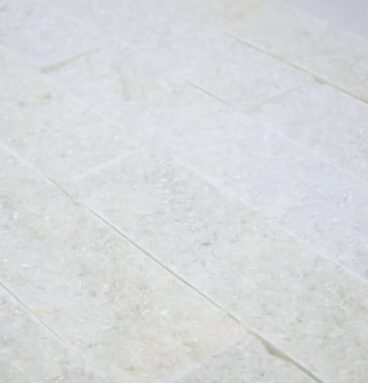 Kamień Elewacyjny Dekoracyjny Na Ścianę Marmur Total White 40x10cm Naturalny