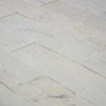 Kamień Elewacyjny Dekoracyjny Na Ścianę Marmur Total White Mat 30×7,5×1,5cm Naturalny