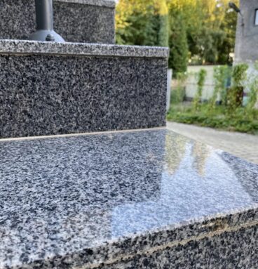Stopnica Granitowa Grafitowa Ciemna 180x33x2cm Polerowana